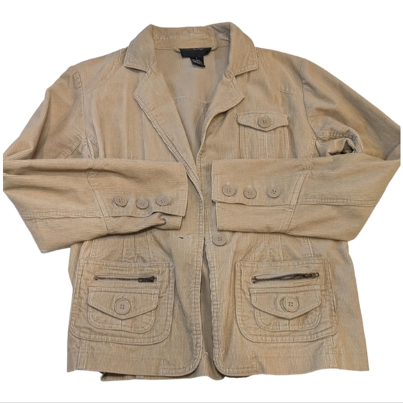 Outer Edge Jackets & Blazers - Corduroy Jacket, Large, Khaki, OuterEdge